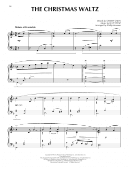 page one of The Christmas Waltz [Jazz version] (arr. Phillip Keveren) (Piano Solo)
