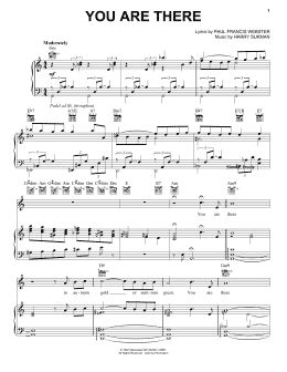 page one of You Are There (Piano, Vocal & Guitar Chords (Right-Hand Melody))