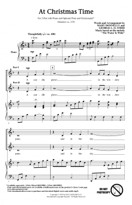 page one of At Christmas Time (2-Part Choir)