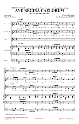 page one of Ave Regina Caelorum (arr. Meredith Y. Bowen) (SSA Choir)