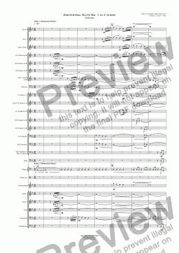 page one of Orchestral Suite No. 1 in C minor - Orchestra