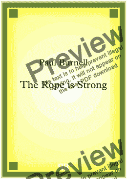 page one of The Rope is Strong - Score and parts