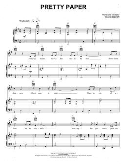 page one of Pretty Paper (Vocal Pro + Piano/Guitar)