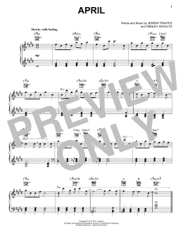 page one of April (Piano Solo)