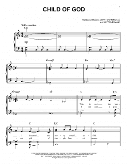 page one of Child Of God (Easy Piano)
