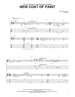 page one of New Coat Of Paint (Guitar Tab)