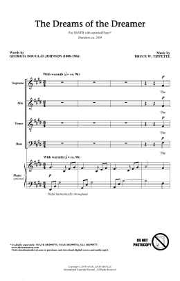 page one of The Dreams Of The Dreamer (SSATB Choir)