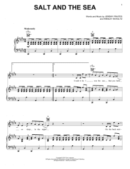 page one of Salt And The Sea (Piano, Vocal & Guitar Chords (Right-Hand Melody))