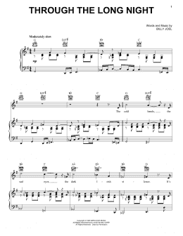 page one of Through The Long Night (Piano, Vocal & Guitar Chords (Right-Hand Melody))