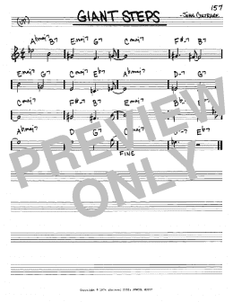 page one of Giant Steps (Real Book – Melody & Chords – Eb Instruments)