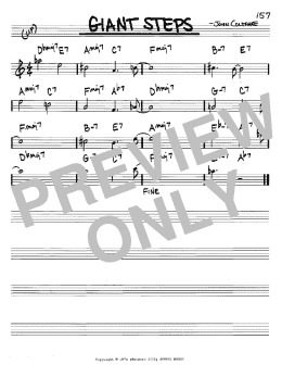 page one of Giant Steps (Real Book – Melody & Chords – Bb Instruments)
