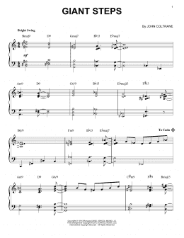 page one of Giant Steps (Piano, Vocal & Guitar Chords (Right-Hand Melody))