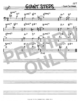 page one of Giant Steps (Real Book – Melody & Chords – Bass Clef Instruments)