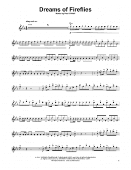 page one of Dreams Of Fireflies (Violin Solo)