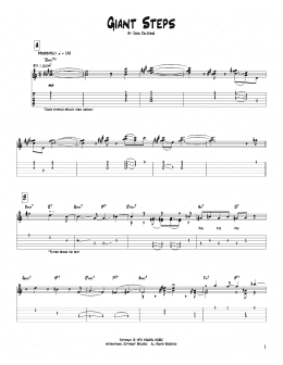 page one of Giant Steps (Guitar Tab)