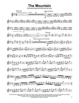 page one of The Mountain (Violin Solo)