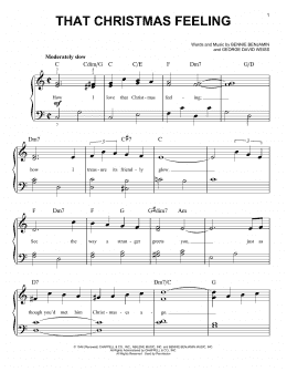 page one of That Christmas Feeling (Easy Piano)