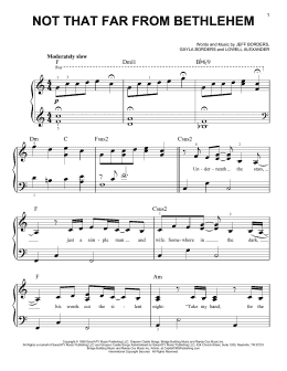 page one of Not That Far From Bethlehem (Easy Piano)