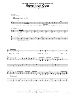 page one of Move It On Over (Guitar Tab)