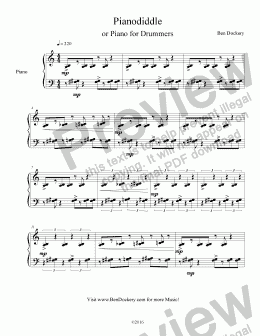 page one of Pianodiddle