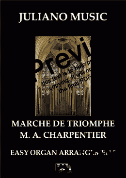 page one of MARCHE DE TRIOMPHE (EASY ORGAN) - CHARPENTIER