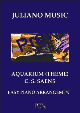page one of THEME FROM AQUARIUM (EASY PIANO) - S. SAENS