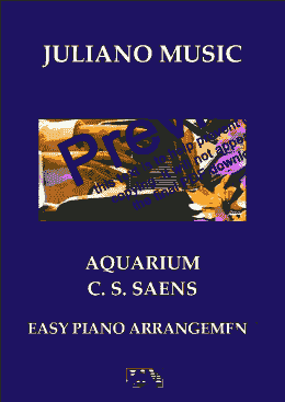 page one of AQUARIUM (EASY PIANO - C VERSION) - S. SAENS