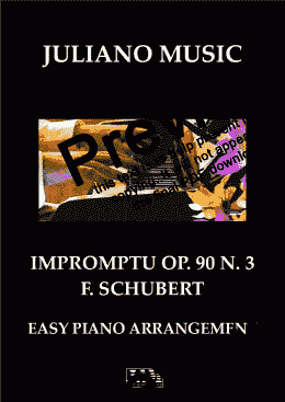 page one of IMPROMPTU OP. 90 N. 3 (PIANO - C VERSION) - SCHUBERT