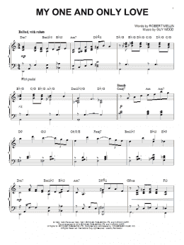 page one of My One And Only Love (arr. Brent Edstrom) (Piano Solo)