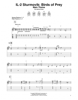 page one of IL-2 Sturmovik: Birds of Prey - Main Theme (Easy Guitar Tab)
