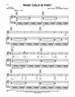page one of What Child Is This? (Piano, Vocal & Guitar Chords (Right-Hand Melody))