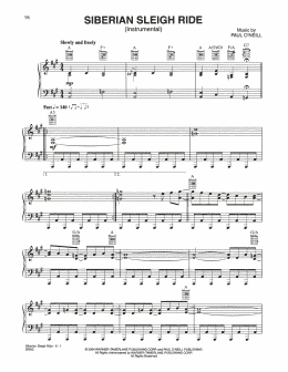 page one of Siberian Sleigh Ride (Piano Solo)