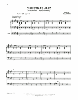 page one of Christmas Jazz (Piano Solo)