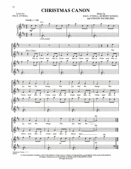 page one of Christmas Canon (Piano, Vocal & Guitar Chords (Right-Hand Melody))