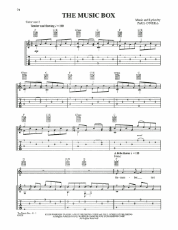 page one of The Music Box (Guitar Tab)