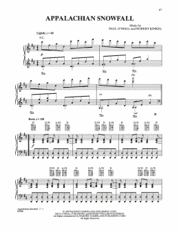 page one of Appalachian Snowfall (Piano Solo)