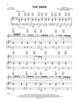 page one of The Dark (Piano, Vocal & Guitar Chords (Right-Hand Melody))