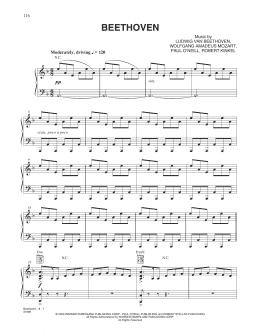 page one of Beethoven (Piano Solo)