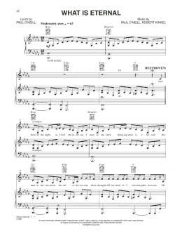 page one of What Is Eternal (Piano, Vocal & Guitar Chords (Right-Hand Melody))