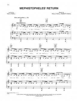 page one of Mephistopheles' Return (Piano, Vocal & Guitar Chords (Right-Hand Melody))
