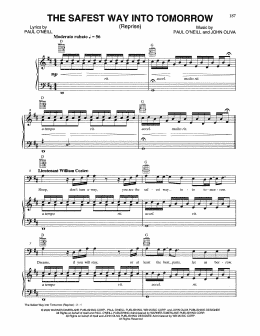 page one of The Safest Way Into Tomorrow (Reprise) (Piano, Vocal & Guitar Chords (Right-Hand Melody))