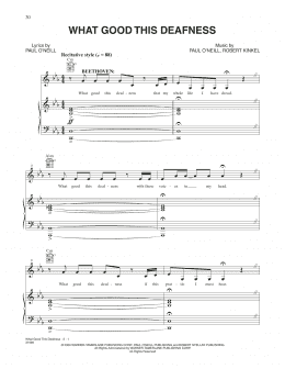 page one of What Good This Deafness (Piano, Vocal & Guitar Chords (Right-Hand Melody))