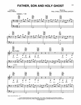 page one of Father, Son And Holy Ghost (Piano, Vocal & Guitar Chords (Right-Hand Melody))
