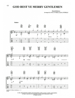 page one of God Rest Ye Merry Gentlemen (Guitar Tab)