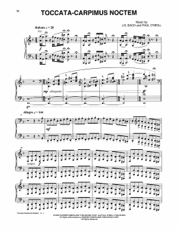 page one of Toccata-Carpimus Noctem (Piano Solo)