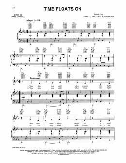 page one of Time Floats On (Piano, Vocal & Guitar Chords (Right-Hand Melody))
