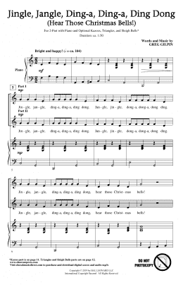 page one of Jingle, Jangle, Ding-A, Ding-A Ding Dong (Hear Those Christmas Bells) (2-Part Choir)
