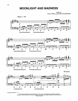 page one of Moonlight And Madness (Piano Solo)