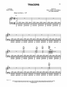 page one of Tracers (Piano, Vocal & Guitar Chords (Right-Hand Melody))