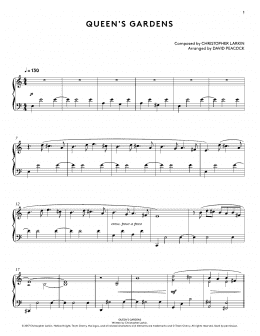 page one of Queen's Gardens (from Hollow Knight Piano Collections) (arr. David Peacock) (Piano Solo)